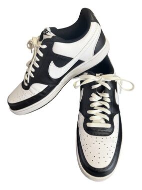 Nike Court Vision Low "Panda" Black White Sneakers Men's HM9862-001 Size 11